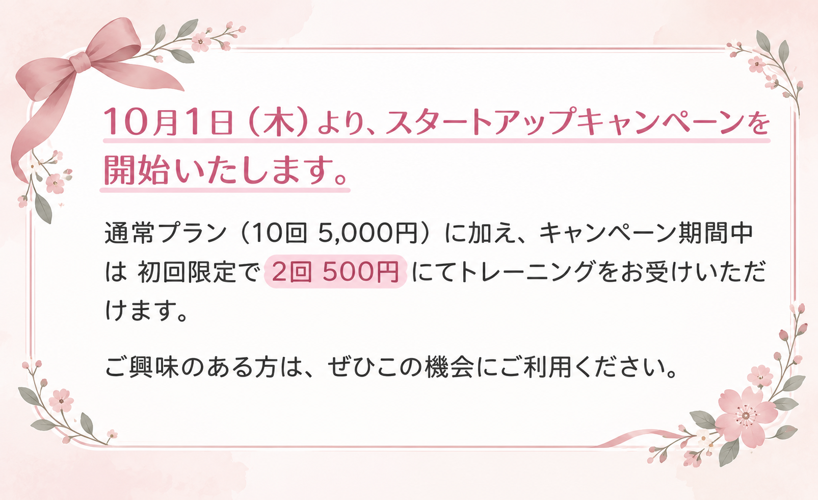ぺルビットキャンペーン